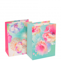 Bolsa de Regalo Chica Flores Pastel x12