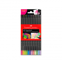 Lapices Supersoft Colores Pastel y Neon x12 Faber-Castell