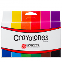 Crayolones Rectangulares x 12 Infantozzi 
