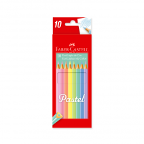 Lapices de Colores Pastel x10 Faber-Castell