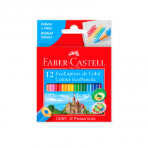 Lapices de Colores Cortos x12 Faber-Castell