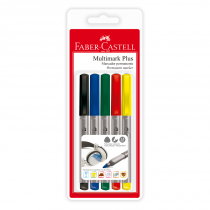 Blister Multimark Plus 5 Colores Clasicos Faber-Castell