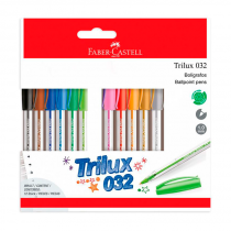 Caja Bolígrafo Trilux Color x12 Faber-Castell