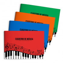 Cuaderno de Musica 20 hojas x8 DALI