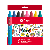 Crayolas Pinto Super Jumbo x8 Filgo
