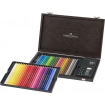 Estuche de Madera con 48 Lápices de Color Polychromos & Accesorios Faber-Castell
