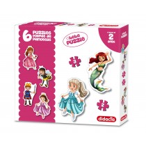 Puzzle Formas Princesas x6